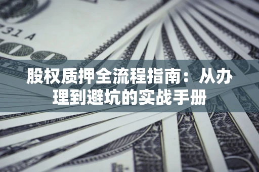 武汉股权质押全流程指南：从办理到避坑的实战手册