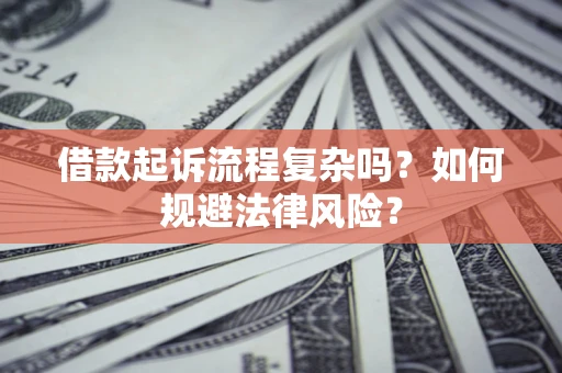武汉借款起诉流程复杂吗？如何规避法律风险？