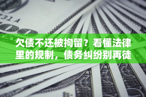 武汉欠债不还被拘留？看懂法律里的规制，债务纠纷别再徒劳奔波