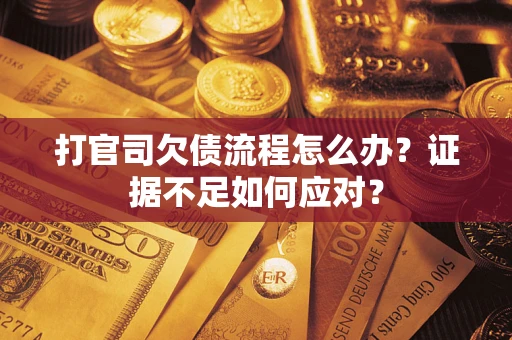 武汉打官司欠债流程怎么办？证据不足如何应对？