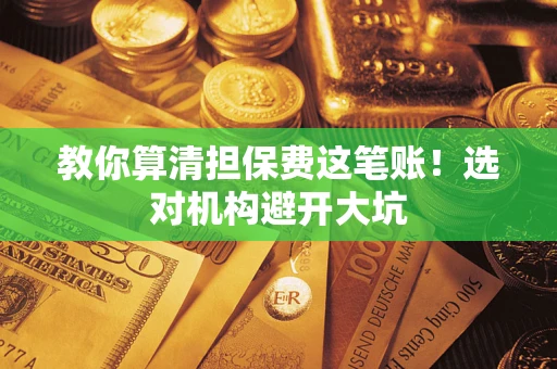 武汉教你算清担保费这笔账！选对机构避开大坑